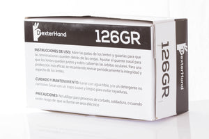 Dexterhand 126GR Lentes Policarbonato Transparente con Micas Oscuras y Armazón Negro  (Pza)